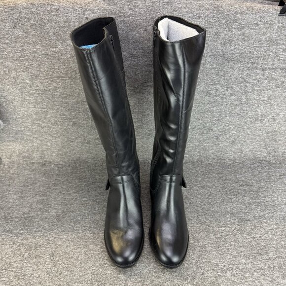 ✅ROSE PETALS by Walking Cradles Chelsea Boots Women's 9.5M Black Leather Riding - Picture 11 of 12